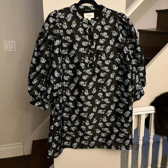 Jacquard Floral Minidress - Picture 2 of 11